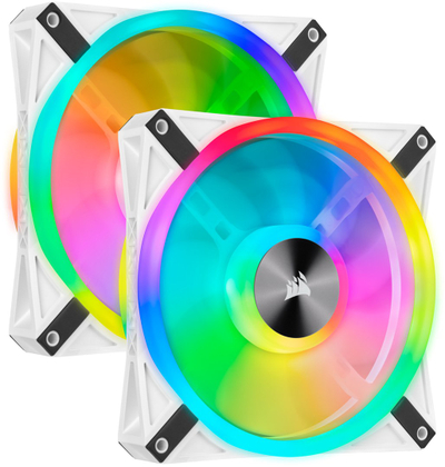 Ventilator për kasë Corsair ICUE QL140, 140mm, RGB, i bardhë