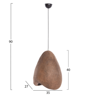 Llambë e varur tavani Stoner S 35x27x40Hcm (FB94417), bezhë