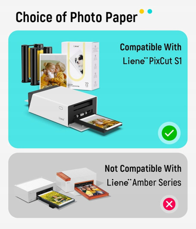 Letër fotografike Liene PixCut 4x6", 72 fletë, me shkëlqim