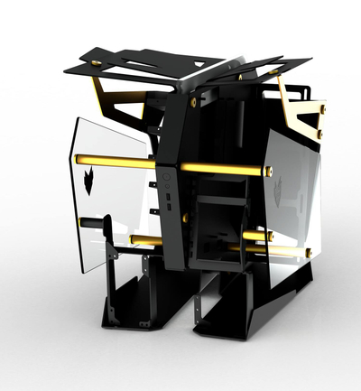 Kasë PC FSP T-Wings CMT710, e zezë