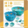 Set artizanati Djeco Do It Yourself Sea Paper Bowls, 2 tasa letre, mosha 7-12 vjeç, blu