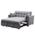 Divan-krevat BORG HM3289.01, 2 vendesh, 140x75x89cm, gri