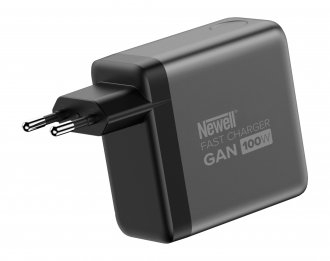 Karikues muri Newell GaN 100W me ekran TFT, 2x USB-C, USB-A, i bardhë