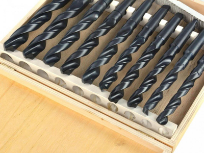Set stërvitjesh metali Geko G38116, 10 copë, MK2 14.5-23mm, HSS, ngjyrë e zezë