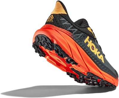 Atlete vrapimi HOKA Challenger ATR 7 për rrugë edhe për trail, ngjyra Castlerock Flame