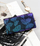 Portofol lëkure PETERSON PTN 42122, RFID, me flutura, blu vjollcë
