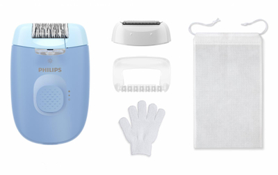 Epilator Philips 4000 BRE247/00, me kabllo, i bardhë
