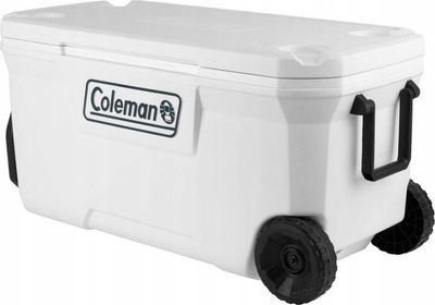 Kuti termike Coleman Xtreme Marine 100Qt, me rrota, 95L, e bardhë