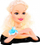 Kokë kukulle për rregullim flokësh For Children Blonde Doll, 26 cm, set me aksesorë, bionde