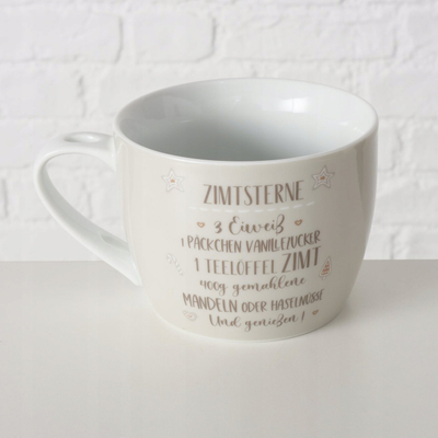 Filxhan porcelani Boltze, 600 ml, me kapak edhe lugë, bezhë