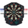 Tabllo elektronike dart Enero Dart Electronic Pro, 45 cm, 4 numërues, e zezë