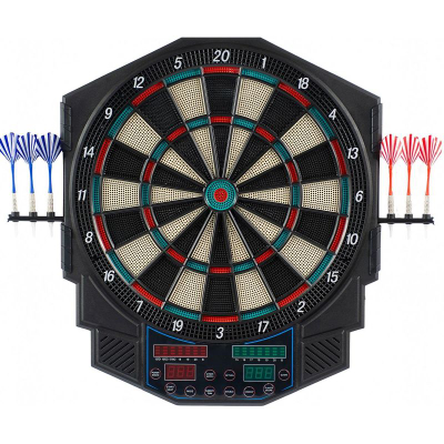 Tabllo elektronike dart Enero Dart Electronic Pro, 45 cm, 4 numërues, e zezë