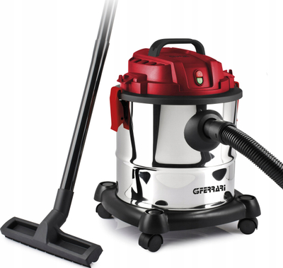 Fshesë me korent G3Ferrari G90028, 1000W, bidon 20L, inox e kuqe