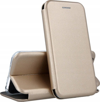 Futollë telefoni Forcell Elegance Book për Xiaomi 13T, me magnet, me vend karte, ngjyrë gold