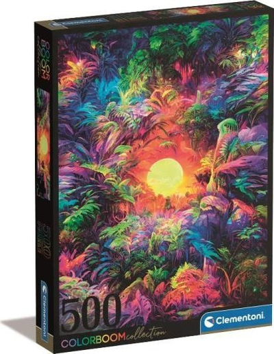 Puzzle Clementoni Colorboom Psychedelic Jungle, 500 copa, shumëngjyrësh
