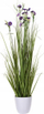 Lule artificiale dekorative Field Flowers, 95 cm, vazo 16.5 cm, e bardhë