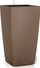 Vazo vetë-ujitëse Lechuza Trend Cubico Color, 22", plastike, ngjyrë arre (nutmeg) mat