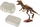 Set arkeologjik për kalamaj LeanToys Archaeologist Excavations Dinosaur Tyrannosaurus, skelet T Rex, lodër për me mësu