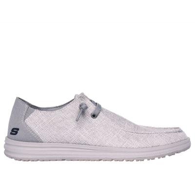 Këpucë për përditë Skechers Melson Nela M 210726, Air Cooled Memory Foam, taban gomë, gri