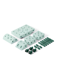 Set ndërtimi për fëmijë MODU Explorer, 15 krijime, Ocean Mint Forest Green