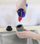 Dozator sapuni Wenko 24764, 250 ml, plastikë dhe silikon, gri