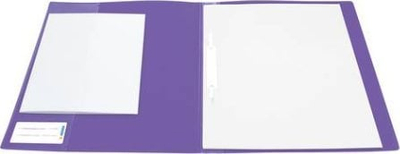 Dosje me kapëse Herma Fastener A4, set 3 copë, PP, vjollcë transparente