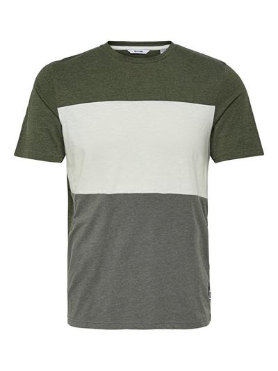 Maicë ONLY & SONS Hamill Ss Tee Reg Forest Night, bardhë/gjelbër