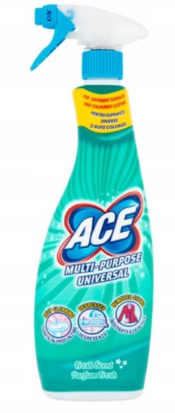 Sпреј отстранувач на дамки Ace Ultra Active Oxygen, за облека во боја, 650 ml