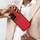 Mbrojtëse telefoni Noble për Xiaomi Redmi Note 12 5G, kapak i fortë, me teksturë që s’rrëshket nga dora, e kuqe