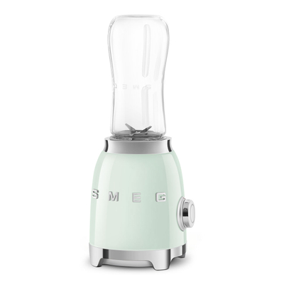 Blender personal mini SMEG PBF01PGEU, 300 W, 2 shpejtësi, 2 shishe, e gjelbër pastel