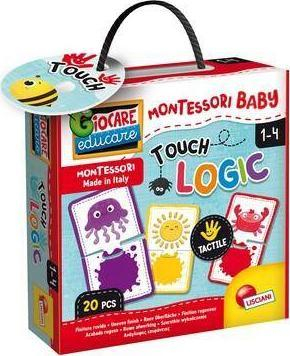 Set lodrash edukative Lisciani Montessori Baby Touch Logic, vetë korrigjuese, për fëmijë 1 4 vjeç