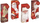 Qese dhuratash W&amp;K Christmas Bag Glitter KR 2698 M, 26x32x12.5 cm, me Babagjyshin, e kuqe
