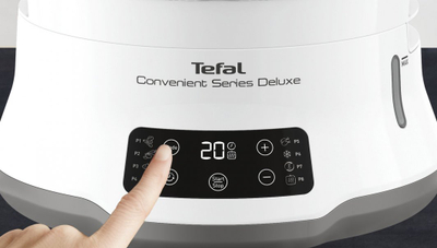 Пареар Tefal VC502D10 Convenient Series Deluxe, 3 нивоа, дигитална контрола, не’рѓосувачки челик