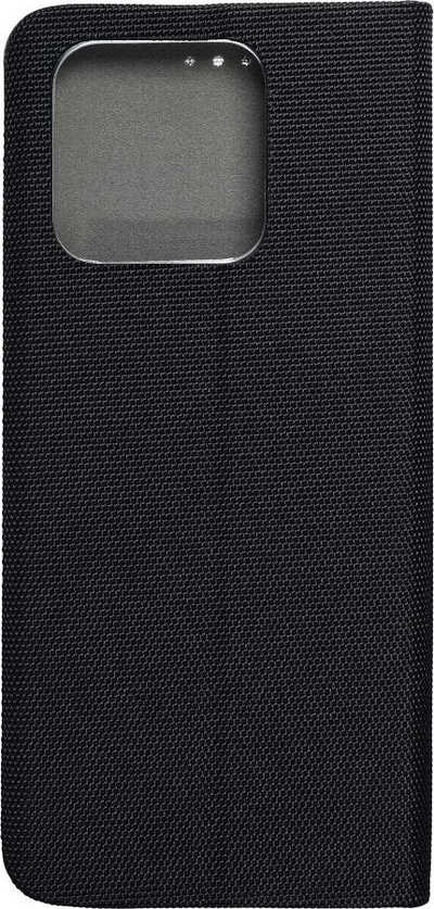 Kapak telefoni Riff Book Case për Xiaomi Redmi 10C, lëkurë eko, me qëndrim, i zi
