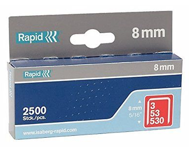 Kapëse Rapid 53, 8mm, 2500 copë, metal