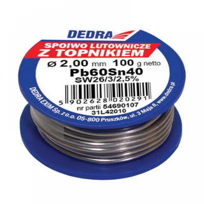 Shirit saldues me fluks Dedra, 2 mm