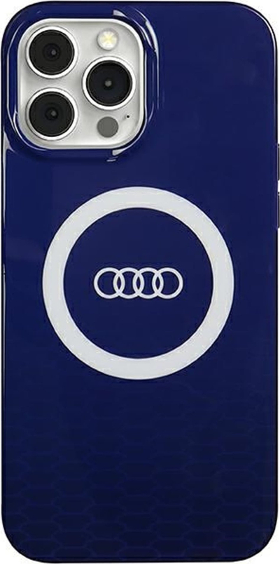 Kapak MagSafe IML Big Logo Audi për iPhone 13 Pro Max, mbrojtës, blu
