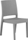 Set karrigesh kopshti Beliani FOSSANO, 4 copë, material sintetik, gri e çelët