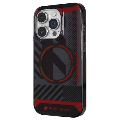 Kapak telefoni Audi IML Sport MagSafe, për iPhone 14 Pro Max 6.7", hardcase, i zi