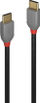 Kabllo USB Lindy Anthra Line, Type C në Type C, 0.5m, e zezë