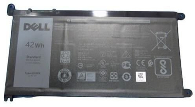Bateri laptopi Dell P3W4, 42Wh, Li Ion, e zezë