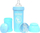 Shishe për fëmijë PP Twistshake, 250 ml, e kaltër