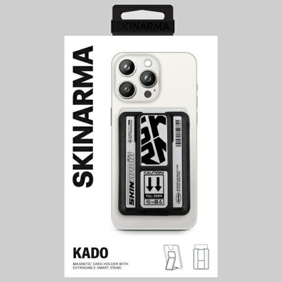Portofol karte me MagSafe Skinarma KADO Kira Kobai, me stand mbajtës, ngjyrë krom