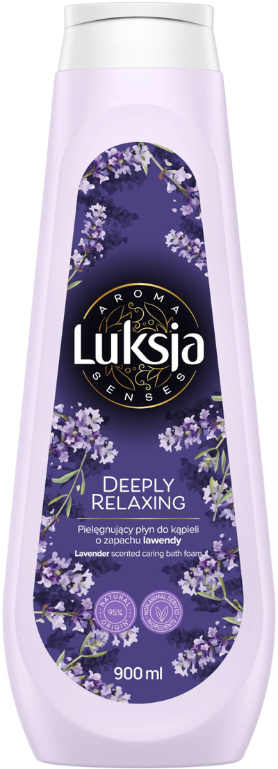 Xhel banje Luksja Aroma Relaksuese me Livandë, 900 ml