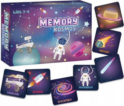 Мемори игра Кенгур Космос, 24 елементи, за деца