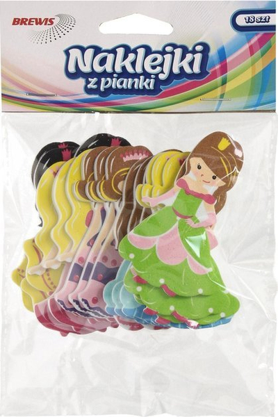 Ngjitëse shkumë Brewis Princess, 18 copa, me ngjyra të ndryshme