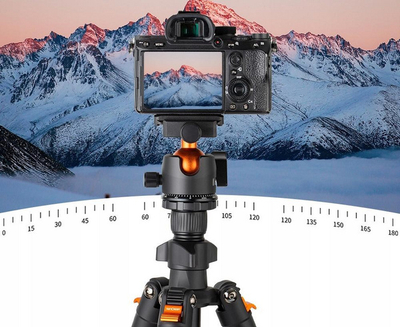 Tripod K&F, kokë magnezi 3D, 8 kg 