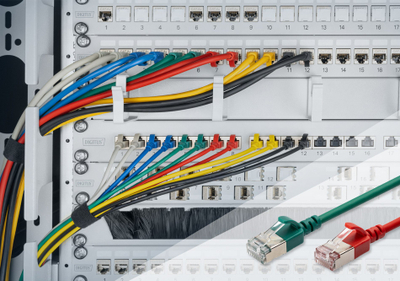 Kabllo rrjeti Digitus CAT 6A F FTP Slim, 5m, blu