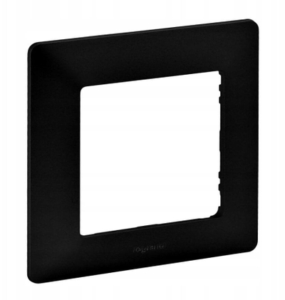 Kornizë Legrand Valena Life X1, 86x86mm, IP20, e zezë