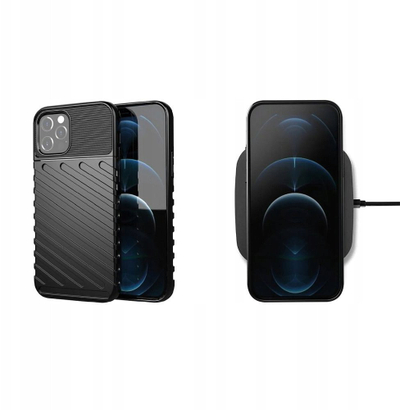 Mbrojtëse telefoni Thunder për Samsung Galaxy A26 5G, TPU, qoshe të përforcuara, e zezë